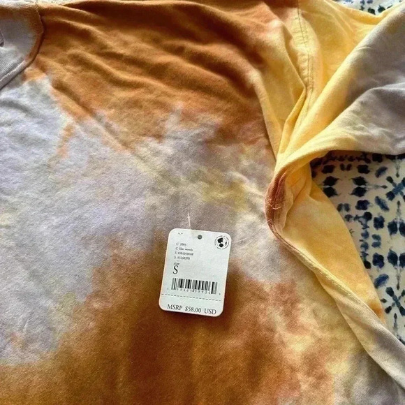NWT Free People be free tie dye long sleeve - Picture 6 of 6